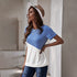 Crew Neck Colorblock Tee